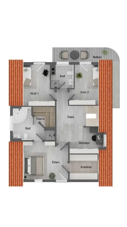 Grundriss Dachgeschoss