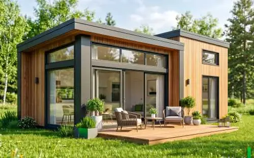 tiny house modulhaus minimalistisches wohnen burchardt