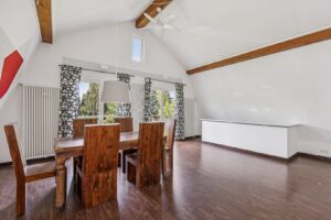 offen gestaltet bis in den Dachspitz