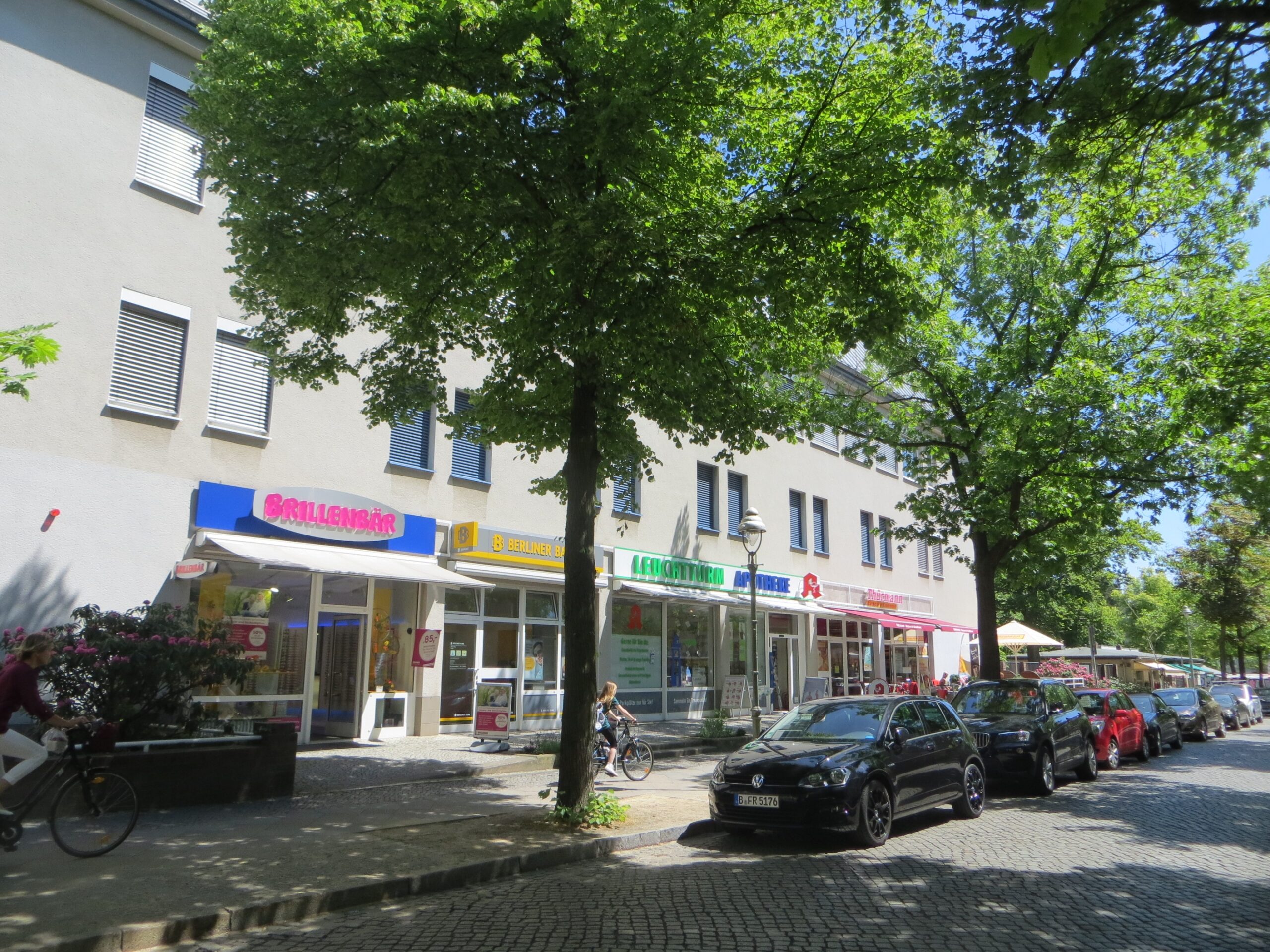 Die Heisestraße ist das lokale Zentrum von Berlin-Hermsdorf
