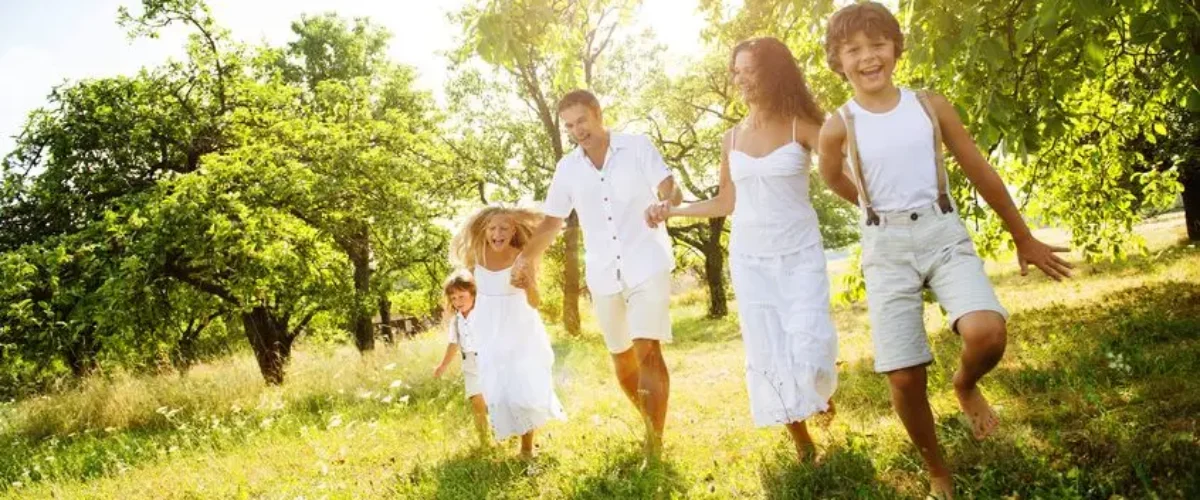 Familie in Natur